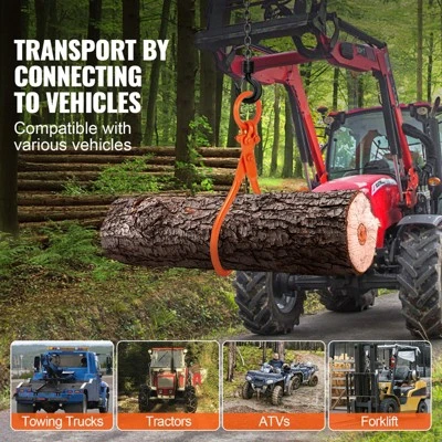 VEVOR Log Skidding Tongs, 18 Inch 2 Claw Log Lifting Tongs, Heavy Duty Steel Lumber Skidding Tongs, 772 Lbs/350 Kg Loading Capacity, Log Lifting 5 VEVOR Log Skidding Tongs, 18 Inch 2 Claw Log Lifting Tongs, Heavy Duty Steel Lumber Skidding Tongs, 772 Lbs/350 Kg Loading Capacity, Log Lifting - Image 5