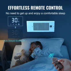 VEVOR Register Booster Fan, Quiet Vent Booster Fan Fits 4” X 12” Register Holes, With Remote Control And Thermostat Control, Adjustable Speed, White -Aesthtic Interiors GUEST d90f7385 5c8d 4aed 9af9 16efd19c1d5b