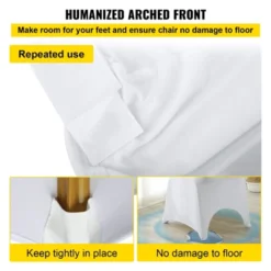 VEVOR Stretch Spandex Folding Chair Covers, Universal Fitted Arched Front Cover, Removable Washable Protective Slipcovers, 50PCS White 10 VEVOR Stretch Spandex Folding Chair Covers, Universal Fitted Arched Front Cover, Removable Washable Protective Slipcovers, 50PCS White -Aesthtic Interiors GUEST d9794fef 20e6 4f98 9430 18b53eaf8108