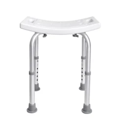 VEVOR Shower Chair, Adjustable Height Shower Stool With Built-in Handles, For Elderly Disabled Handicap, 158.8 Kg Capacity,White -Aesthtic Interiors GUEST d981b43b f976 4c50 928a 8a8aa5cdebb3