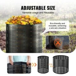 VEVOR Compost Bin 220 Gallon, Outdoor Expandable Composter, Easy To Setup & Large Capacity Composting Bin, Fast Creation Of Fertile Soil -Aesthtic Interiors GUEST da96f327 72f2 4bd3 af01 efe8f6cc45ee