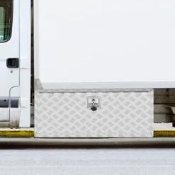 VEVOR Underbody Truck Box, 36"×14"×16" Pickup Storage Box, Heavy Duty Aluminum Diamond Plate Tool Box With Lock And Keys, Waterproof Trailer Storage