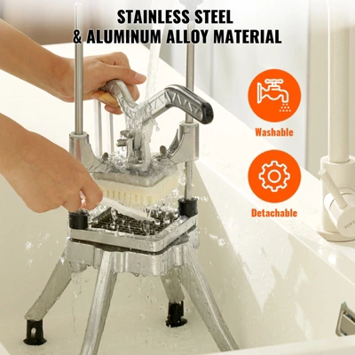 VEVOR Commercial Vegetable Fruit Chopper 1/2″ Blade Heavy Duty Professional Food Dicer Kattex French Fry Cutter Onion Slicer Stainless Steel 5 VEVOR Commercial Vegetable Fruit Chopper 1/2″ Blade Heavy Duty Professional Food Dicer Kattex French Fry Cutter Onion Slicer Stainless Steel - Image 5