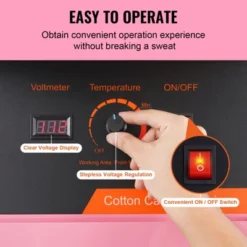VEVOR Electric Cotton Candy Machine, 1000W Candy Floss Maker, Commercial Cotton Candy Machine With Stainless Steel Bowl, And Sugar Scoop -Aesthtic Interiors GUEST dca6eb25 eed0 44c5 b5b3 2edbcaf742bc