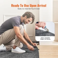 VEVOR - Slip-Resistant Rug Pad - Protective Cushioning Carpet Pad - 9' X 12' - 1/4"Thick - Dual Surface - Polyester Felt + Latex - Gray 11 VEVOR - Slip-Resistant Rug Pad - Protective Cushioning Carpet Pad - 9' X 12' - 1/4"Thick - Dual Surface - Polyester Felt + Latex - Gray -Aesthtic Interiors GUEST dcb4db03 a1b4 493f 8c10 8e912914390f