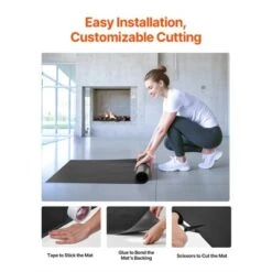 VEVOR Dance Floor, 6.6' X 3' Portable Yoga Mat With Organizer Bag, 1.5 Mm Thick Workout Mats, Non-slip Floor Mats For Practicing At Home, Studios -Aesthtic Interiors GUEST dd7ffd03 9a8a 4264 bc4e 46221cc4008c