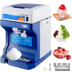 VEVOR 110V Electric Shaved Ice Machine 250W Snow Cone Maker Tabletop With Adjustable Ice Texture, Ice Shaving Machine 265LBs/hr, Blue -Aesthtic Interiors GUEST dda0e0f7 94f2 4788 82d5 9f3ee1eea9fd