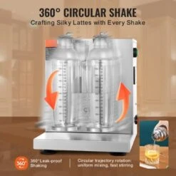 VEVOR Milkshake Maker Machine, 120W Commercial Milk Tea Shaker Machine, Double Head Milk Shake Mixer Machine, 0-180s Adjustable Milkshake Blender -Aesthtic Interiors GUEST ddc7038a 943c 43f2 86d1 afba14ff5930