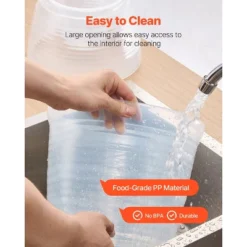 VEVOR Beverage Dispenser, 2.64 Gallon Drink Dispenser For Parties, Plastic Juice Dispensers With Spigot Ice Chamber, Clear -Aesthtic Interiors GUEST de817dc5 290b 4967 ab41 1861907bac3c