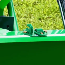 VEVOR 3/8" Tractor Bucket Hooks With Tie Down Ring, Grade 70 Forged Steel 2 Pack Bolt-On Grab Hook With Back Plates, Green