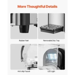 VEVOR Commercial Slushy Machine, 4L Single Tank Frozen Drink Machine, 16 Cups Stainless Steel Margarita Smoothie Frozen Drink Maker, Black 13 VEVOR Commercial Slushy Machine, 4L Single Tank Frozen Drink Machine, 16 Cups Stainless Steel Margarita Smoothie Frozen Drink Maker, Black -Aesthtic Interiors GUEST df927cfe 90d0 4620 84a9 4cb41fb2de1a