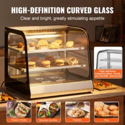 VEVOR 2-Tier Commercial Food Warmer Display, 850W Food Display Warmer W/ Tempered Glass And Steam Heating, Temperature Control, 111L Large Capacity -Aesthtic Interiors GUEST e04d87d7 4ddb 4fa0 bc62 b841943de763