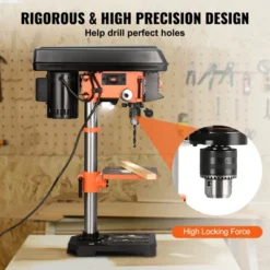 VEVOR Tabletop Drill Press: 3.2 Amp, 120V, 5-Speed Settings, Durable Cast Iron Build, 10-inch Swing, Worktable Tilts 0-45° 10 VEVOR Tabletop Drill Press: 3.2 Amp, 120V, 5-Speed Settings, Durable Cast Iron Build, 10-inch Swing, Worktable Tilts 0-45° -Aesthtic Interiors GUEST e1238b05 3236 4299 9196 c9ddb4ac92c3