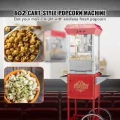 VEVOR Popcorn Maker With Cart, 850W Popcorn Popper Machine, 8 Oz Kettle Makes 48 Cups Per Batch, Popcorn Maker Equipped With Tempered Glass 11 VEVOR Popcorn Maker With Cart, 850W Popcorn Popper Machine, 8 Oz Kettle Makes 48 Cups Per Batch, Popcorn Maker Equipped With Tempered Glass -Aesthtic Interiors GUEST e2f3955f 2043 4818 90fd 4a121b9cdc3c
