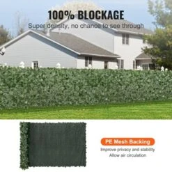 VEVOR Ivy Privacy Fence, 59 X 158in Artificial Green Wall Screen, Greenery Ivy Fence W/ Mesh Cloth Backing And Strengthened Joint -Aesthtic Interiors GUEST e3d52da9 9309 45be a1f1 456424f54233