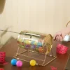 VEVOR Raffle Drum,Holds 2500 Tickets Or 100 Ping Pong Balls, Metal Lottery Spinning Drawing With Wooden Turning Handle