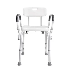 VEVOR Shower Chair, Shower Seat With Back, Non-slip Bathroom Bench Bath Chair For Elderly Disabled Handicap, 350 LBS Capacity,White -Aesthtic Interiors GUEST e4c1c363 a5ed 412d 831e d5738d492de3