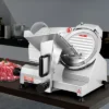 VEVOR Commercial Meat Slicer, 200W Electric Deli Food Slicer, 350-400RPM Meat Slicer With 8" Carbon Steel Blade, 0 - 0.47 Inch