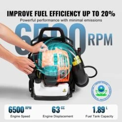 VEVOR Backpack Leaf Blower, 63CC 2-Cycle Gas Leaf Blower With 1.89L Fuel Tank, 1110CFM Air Volume 220MPH Speed, Ideal For Lawn Care 9 VEVOR Backpack Leaf Blower, 63CC 2-Cycle Gas Leaf Blower With 1.89L Fuel Tank, 1110CFM Air Volume 220MPH Speed, Ideal For Lawn Care -Aesthtic Interiors GUEST e6be16cb a8be 4f5c 8977 f0d073d9c885