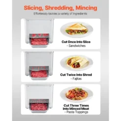 VEVOR Meat Cutter Machine, 550W Meat Slicer, 350 Lb/h Commercial Meat Cutting Machine, Stainless Steel, 3.5 Mm Thickness, Silver 13 VEVOR Meat Cutter Machine, 550W Meat Slicer, 350 Lb/h Commercial Meat Cutting Machine, Stainless Steel, 3.5 Mm Thickness, Silver -Aesthtic Interiors GUEST e6c3f6f8 69fe 48c5 af8f ae8e1f976917