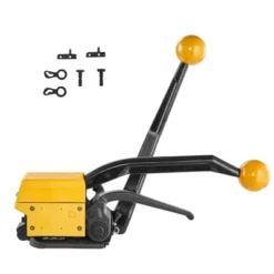 VEVOR Steel Strapping Tool For 1/2"-3/4" Width, 3-in-1 (Tensioner, Crimper, Cutter) Manual Belt Packaging Banding Machine, Yellow -Aesthtic Interiors GUEST e785f46e b85a 400a bc3f 76975d0a548e