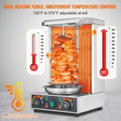VEVOR Shawarma Grill Machine, 13lbs Capacity, Chicken Cooker Machine, 122℉-572℉ Electric Vertical Broiler Gyro Rotisserie Oven Doner Kebab Machine 10 VEVOR Shawarma Grill Machine, 13lbs Capacity, Chicken Cooker Machine, 122℉-572℉ Electric Vertical Broiler Gyro Rotisserie Oven Doner Kebab Machine -Aesthtic Interiors GUEST e7dabef0 af16 4e48 b3e6 0a6685d60c79