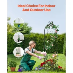 VEVOR Garden Trellis For Climbing Plants, 60 X 15 In, 2 Packs Rustproof Metal Garden Flower Trellis, Outdoor Climbing Rose Trellis Cucumbers Support 13 VEVOR Garden Trellis For Climbing Plants, 60 X 15 In, 2 Packs Rustproof Metal Garden Flower Trellis, Outdoor Climbing Rose Trellis Cucumbers Support -Aesthtic Interiors GUEST e890d3f8 721b 403e a547 3cb5f7641ffc