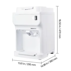 VEVOR Commercial Ice Shaver Crusher, 220lbs Per Hour Electric Snow Cone Maker With 4L Ice Cube Box, 350W 1500RPM Tabletop Shaved Ice Machine, White -Aesthtic Interiors GUEST e964c94f ce44 44d7 b2a5 f4b65d717db3