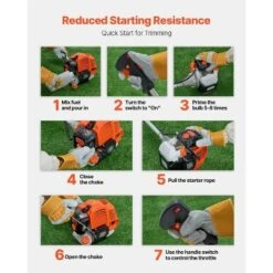 VEVOR String Trimmer, 51.7CC 2-Stroke, Gas Powered Weed Wacker, 16.9" Cordless Grass Trimmer, Multi-Functional Lawn Edger With Shoulder Strap -Aesthtic Interiors GUEST e9994d1b 07b9 4aaa bb8c c6f227f07aa8