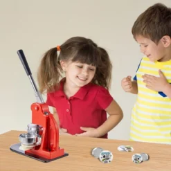 VEVOR Button Maker Machine, 75 Mm (3 Inch) Badge Punch Press Kit, Children DIY Gifts Pin Maker, Button Making Supplies, Orange -Aesthtic Interiors GUEST ea2d2247 82a3 483c 9ffc 18b5b9405b30