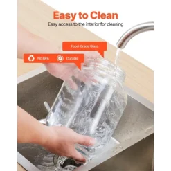 VEVOR Beverage Dispenser, 3 Pack 1 Gallon Drink Dispensers For Parties, Glass Juice Dispenser With Wood Stand, Stainless Steel Spigot,Infuser, Clear 13 VEVOR Beverage Dispenser, 3 Pack 1 Gallon Drink Dispensers For Parties, Glass Juice Dispenser With Wood Stand, Stainless Steel Spigot,Infuser, Clear -Aesthtic Interiors GUEST ea47e47d d4f8 4ccf 8ee4 77237a1b5af3