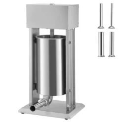 VEVOR Electric Stuffer, 15L Large Capacity, 260W Vertical Sausage Stuffer With Speed Stepless, 304 Stainless Steel Sausage Machine, Silver -Aesthtic Interiors GUEST eac897f3 3705 42d3 af52 4ed6ff1d6f57