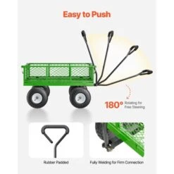 VEVOR 680 Lbs Steel Garden Cart On Wheels, Heavy Duty Garden Wagon Cart Pullable, Metal Outdoor Utility Yard Wagon Carts, Green 13 VEVOR 680 Lbs Steel Garden Cart On Wheels, Heavy Duty Garden Wagon Cart Pullable, Metal Outdoor Utility Yard Wagon Carts, Green -Aesthtic Interiors GUEST ec0135e5 b6fc 47b4 9cae 4ae8969fa25f