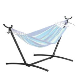 VEVOR Portable Hammock Stand, 450lbs Capacity Steel Hammock Stand For 2 Person, Heavy Duty Adjustable Hooks Hammock Frame Fits 9.5-12.6 Ft Hammocks -Aesthtic Interiors GUEST ed6a2cca 19e1 4d7a 9d17 17479d578458