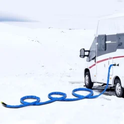 VEVOR 100ft Heated Water Hose For RV, Heated Drinking Water Hose With Corrugated Cover Antifreeze To -45°F, Automatic Self-regulating, 5/8" I.D. Blue