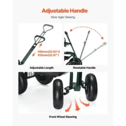 VEVOR Garden Seat With Wheels, Rolling Garden Stool With Height Adjustable & 360° Swivel Seat, 400lbs Weight Capacity, Gardening Cart Bench, Green 10 VEVOR Garden Seat With Wheels, Rolling Garden Stool With Height Adjustable & 360° Swivel Seat, 400lbs Weight Capacity, Gardening Cart Bench, Green -Aesthtic Interiors GUEST edda2f70 a35d 42ab 88cf 707af472b38d