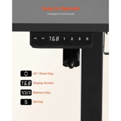 VEVOR L Shaped Desk, Electric Adjustable Height Corner Gaming Desk With Dual Hooks, Heavy Duty Carbon Steel L-Shaped Computer Table, Black 12 VEVOR L Shaped Desk, Electric Adjustable Height Corner Gaming Desk With Dual Hooks, Heavy Duty Carbon Steel L-Shaped Computer Table, Black -Aesthtic Interiors GUEST ee09c513 48e5 4c56 8be8 f72e5a06893d