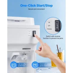 VEVOR Commercial Ice Shaver Crusher, 220lbs Per Hour Electric Snow Cone Maker With 4L Ice Cube Box, 350W 1500RPM Tabletop Shaved Ice Machine, White -Aesthtic Interiors GUEST ee26e744 c13f 4767 ab89 4ab5cb983512