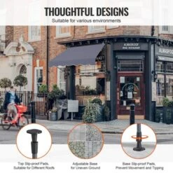 VEVOR 59 X 47" Patio Awning Retractable, Awning Sunshade Shelter With Manual Crank Handle, Adjustable Height From 86 To 122 In, Dark Gray 13 VEVOR 59 X 47" Patio Awning Retractable, Awning Sunshade Shelter With Manual Crank Handle, Adjustable Height From 86 To 122 In, Dark Gray -Aesthtic Interiors GUEST ee5458c4 a711 4b98 8ec3 e817e4ecd7ad