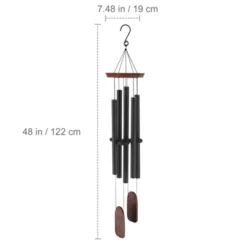 VEVOR Wind Chimes For Outside, 48 In, Deep Tone Wind Chimes With 5 Tubes, Unique Large Memorial Wind Chimes For Anniversary, Black 14 VEVOR Wind Chimes For Outside, 48 In, Deep Tone Wind Chimes With 5 Tubes, Unique Large Memorial Wind Chimes For Anniversary, Black -Aesthtic Interiors GUEST ee8f1092 aa50 4445 99f4 c409bb9cdd53