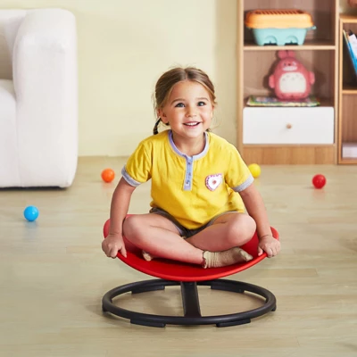 VEVOR Kids Swivel Chair, 220 LBS Capacity, Sensory Spinning Chair, Autistic Kids Sensory Toy Chair With Non-Slip Metal Base, Red 1 VEVOR Kids Swivel Chair, 220 LBS Capacity, Sensory Spinning Chair, Autistic Kids Sensory Toy Chair With Non-Slip Metal Base, Red