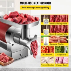 VEVOR Electric Meat Grinder, 661 Lbs/Hour1100 W Meat Grinder Machine, 1.5 HP Electric Meat Mincer With 2 Grinding Plates, Red 10 VEVOR Electric Meat Grinder, 661 Lbs/Hour1100 W Meat Grinder Machine, 1.5 HP Electric Meat Mincer With 2 Grinding Plates, Red -Aesthtic Interiors GUEST eedd61f9 367d 447f 955d 8a1fb9f2d9bd