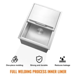 VEVOR Drop In Ice Chest, 24"L X 18"W X 13"H Stainless Steel Ice Cooler, Commercial Ice Bin With Sliding Cover, 40.9 Qt Outdoor Kitchen Ice Bar -Aesthtic Interiors GUEST eee4985f 2639 4215 8da8 24d5cfbb0f18