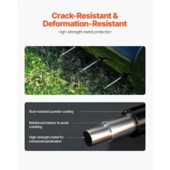 VEVOR Rolling Lawn Aerator, 18-inch Heavy-Duty Manual Rolling Aerator Lawn With Detachable Handle And 27 Iron Spikes, Black -Aesthtic Interiors GUEST ef33f02b dffe 4ce6 b072 2ffce7420c6b