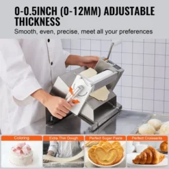 VEVOR Manual Dough Sheeter Machine, Puff Pastry Sheeter And Fondant Roller, Removable Handle, Panel, Roller For Easy Cleaning -Aesthtic Interiors GUEST ef91f80f 5a92 4fe3 8acd f3b2054f7059