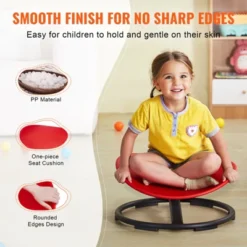 VEVOR Kids Swivel Chair, 220 LBS Capacity, Sensory Spinning Chair, Autistic Kids Sensory Toy Chair With Non-Slip Metal Base, Red 12 VEVOR Kids Swivel Chair, 220 LBS Capacity, Sensory Spinning Chair, Autistic Kids Sensory Toy Chair With Non-Slip Metal Base, Red -Aesthtic Interiors GUEST efb8f74a fdae 48f8 a9c1 c58554c5bf90