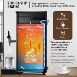 VEVOR Commercial Water Boiler, Electric Hot Water Dispenser With 316 Stainless Steel Heating Tube, 1500W Fast Heating 50L Per Hour Hot Water Boiler -Aesthtic Interiors GUEST f03396b3 ba5b 421a a070 71441c855ba9