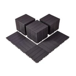 VEVOR Interlocking Deck Tiles, 54 Pack,11.6"x11.6" 54 Sq. Ft Plastic Waterproof Outdoor Flooring All Weather Use, Patio Floor Decking Covering Tiles -Aesthtic Interiors GUEST f0810ac8 b5b3 4af1 a466 f4f6ba962820