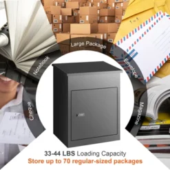 VEVOR Package Delivery Boxes For Outside, Extra Large Mailbox With Coded Lock, Galvanized Steel Wall Mounted Mailboxes 17.3"x13.8"x22.8" 12 VEVOR Package Delivery Boxes For Outside, Extra Large Mailbox With Coded Lock, Galvanized Steel Wall Mounted Mailboxes 17.3"x13.8"x22.8" -Aesthtic Interiors GUEST f084580a 3c05 4a54 8d16 65141d1cc778