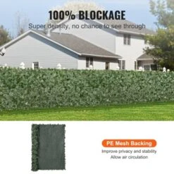 VEVOR Ivy Privacy Fence, 96 X 72 In Artificial Green Wall Screen, Greenery Ivy Fence With Mesh Cloth Backing And Strengthened Joint, Faux Hedges Vine -Aesthtic Interiors GUEST f0b89590 80e6 4b02 b49e 6d7e9be264ac